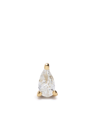 Djula 18kt Yellow Gold Peer Solo Diamond Earring In Gold