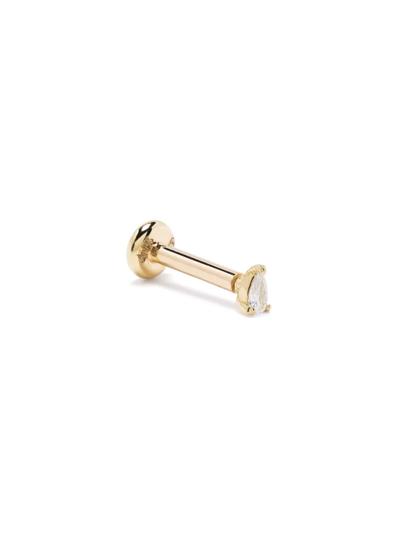 Djula 18kt Yellow Gold Peer Solo Diamond Earring In Gold