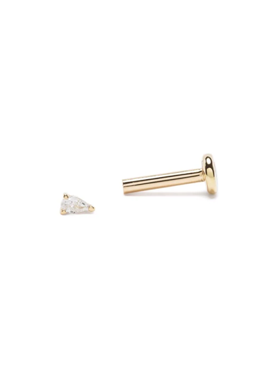 Djula 18kt Yellow Gold Peer Solo Diamond Earring In Gold