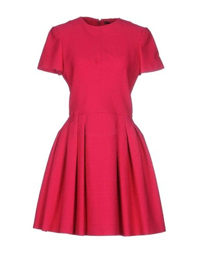 Alexander Mcqueen Short Dress In Fuchsia