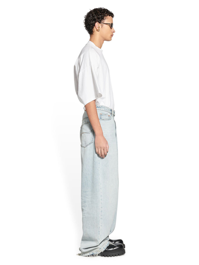 Shop Balenciaga Trousers Clothing In Blue