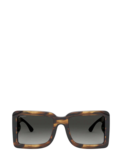 Shop Burberry Eyewear Be4312 Brown Sunglasses