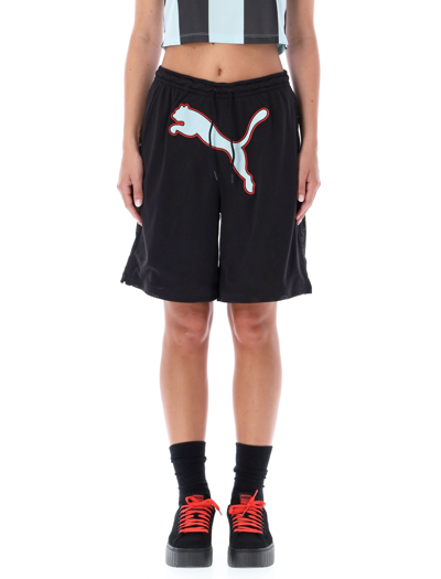 Shop Puma Basketball Shorts In Black