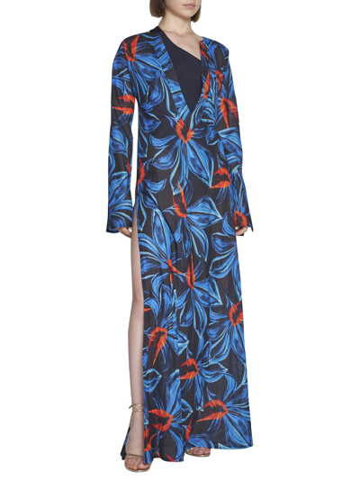 Shop Louisa Ballou Dress In Night Blooming Orchid