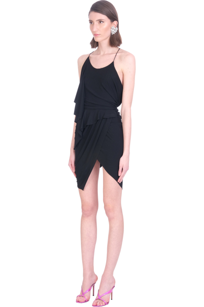 Shop Alexandre Vauthier Dress In Black Viscose