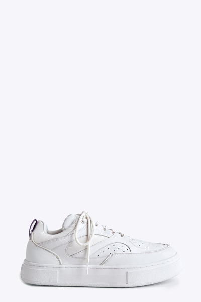 Shop Eytys Sidney White Leather Low Sneaker - Sidney In Bianco
