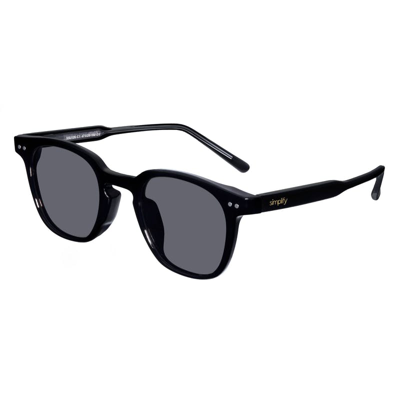 Shop Simplify Alexander Polarized Sunglasses In Black