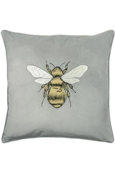 Shop Paoletti Hortus Bee Throw Pillow Cover- Silver Grey
