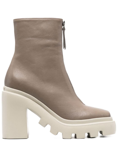 Shop Vic Matie Vic Matié Women's  Grey Other Materials Ankle Boots