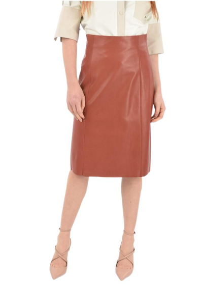 Shop Drome Women's  Burgundy Other Materials Skirt In #800020