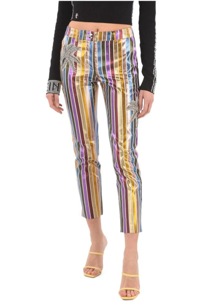 Shop Philipp Plein Women's  Multicolor Other Materials Pants In Multi-colored