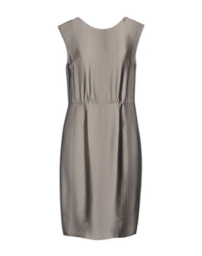 Emporio Armani Short Dress In Grey
