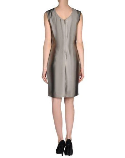 Shop Emporio Armani Short Dress In Grey