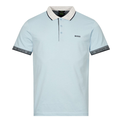 Shop Hugo Boss Athleisure Paule Polo Shirt In Blue