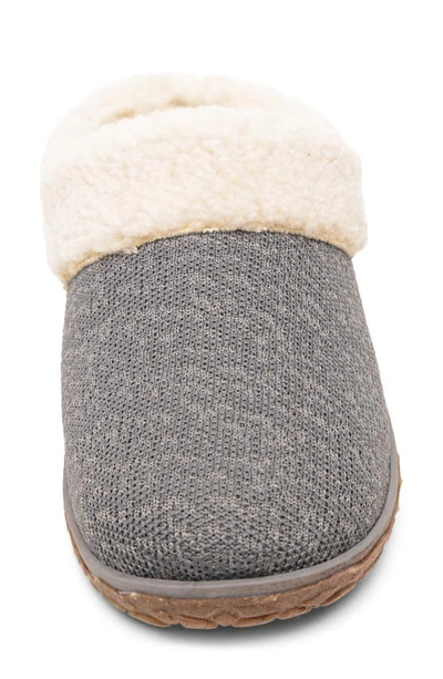 Shop Minnetonka Spruce Faux Fur Slipper In Grey