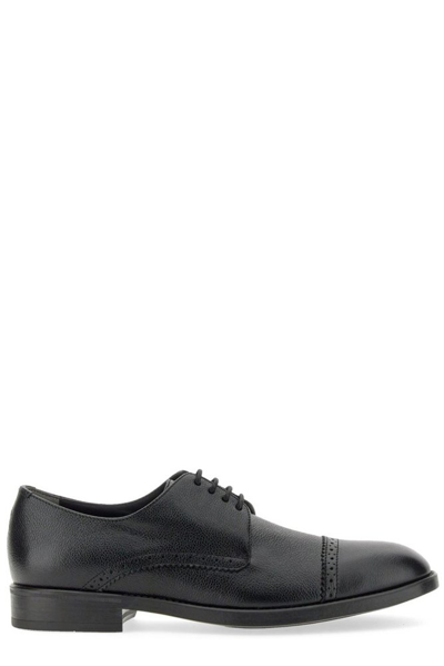 Shop Tom Ford Lace Up Derby Shoes In Black