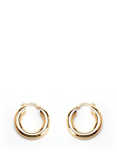 Shop Jil Sander Hook Fastening Earrings In Gold