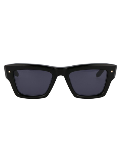 Shop Valentino Eyewear Square Frame Sunglasses In Black