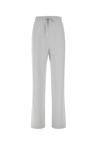 Shop Prada Straight Leg Drawstring Track Pants In Grey