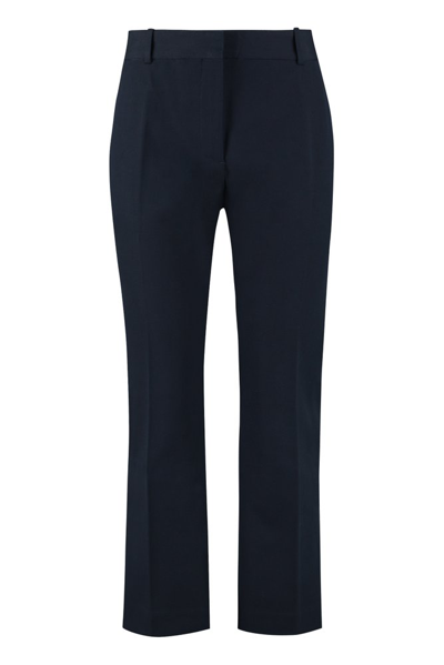 Shop Frame Le Crop Mini Boot Trousers In Navy