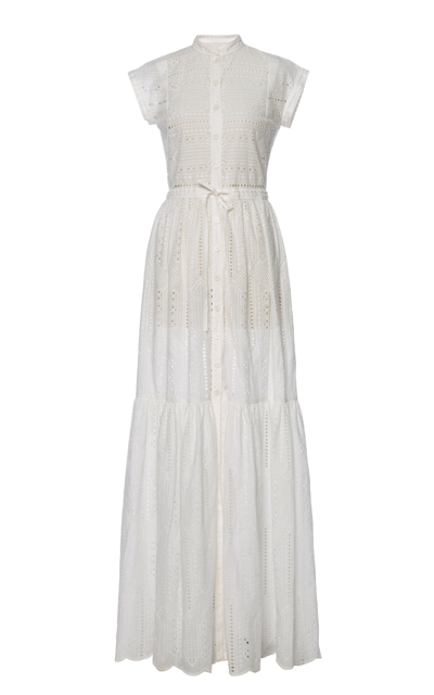 Lena Hoschek Women's Athena Cotton Maxi Dress In White