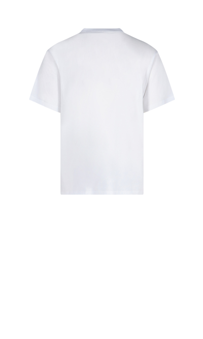 Burberry Logo-patch Cotton-jersey T-shirt In White Multi | ModeSens