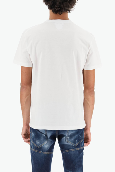 Shop Dsquared2 Globetrotter T-shirt In White