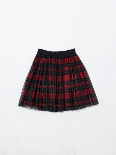 Shop Dolce & Gabbana Tartan Skirt In Rosso