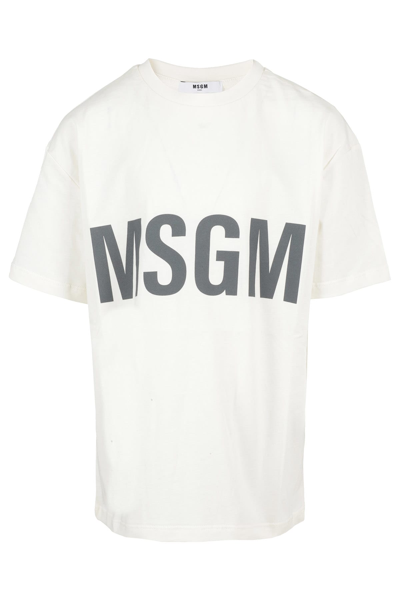 Msgm Over Jersey In Crema