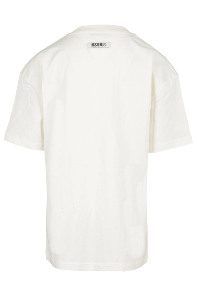 Msgm Over Jersey In Crema