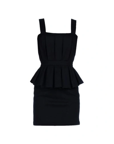 Balmain Short Dress In Black