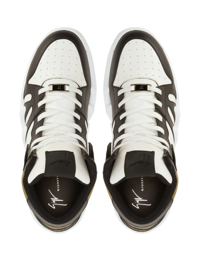 Shop Giuseppe Zanotti Talon High-top Sneakers In White