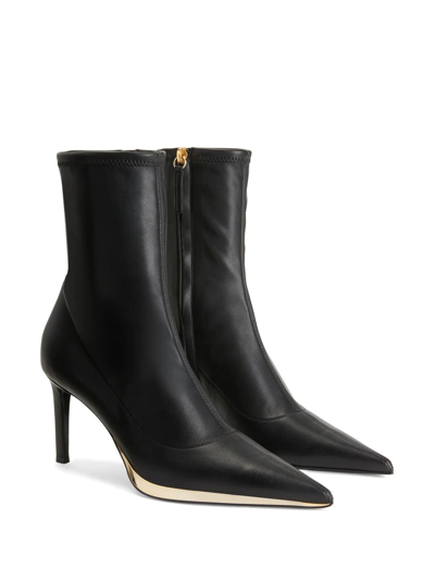 Shop Giuseppe Zanotti Virgyn Stretch Ankle Boots In Black