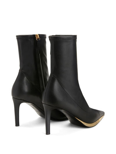 Shop Giuseppe Zanotti Virgyn Stretch Ankle Boots In Black