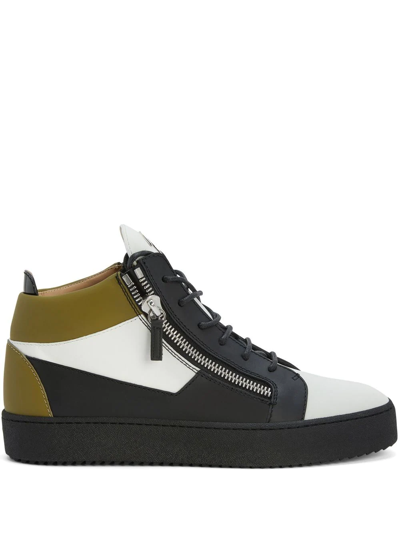 Shop Giuseppe Zanotti Kriss High-top Sneakers In White