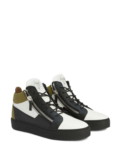 Shop Giuseppe Zanotti Kriss High-top Sneakers In White