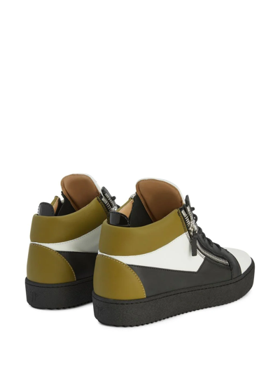 Shop Giuseppe Zanotti Kriss High-top Sneakers In White