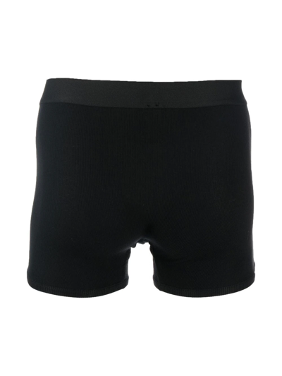 Off-white Logo-waistband Boxer Single Pack In 黑色