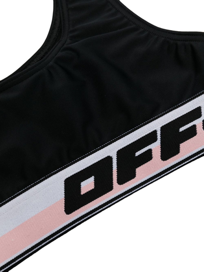 Shop Off-white Logo-band Two-piece Bikini In 黑色