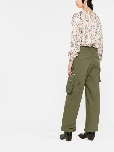 Isabel Marant Étoile Catchell Floral Print Button-up Blouse In Neutrals