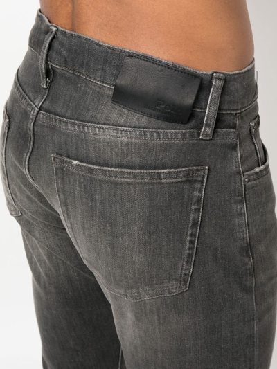 Shop Polo Ralph Lauren Low-rise Slim-cut Jeans In 灰色