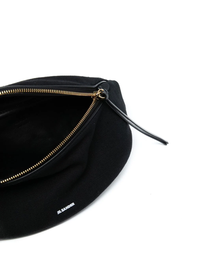 Shop Jil Sander Moon Belt Bag In 黑色