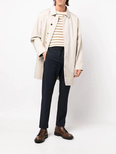 Pt Torino Drawstring-waist Tapered Trousers In Blue