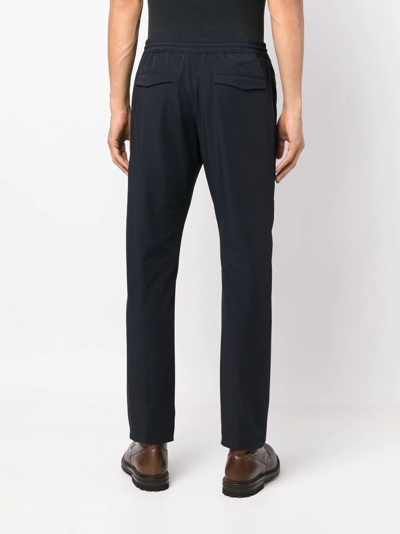 Pt Torino Drawstring-waist Tapered Trousers In Blue