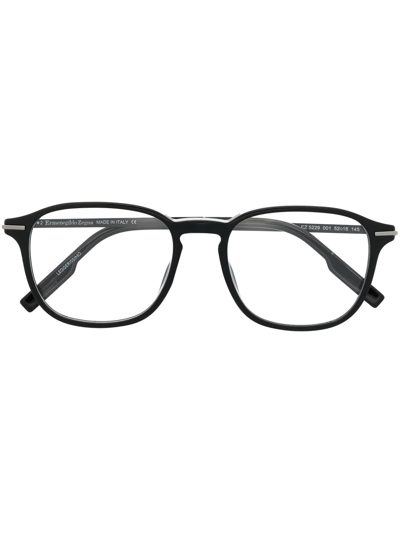 Ermenegildo Zegna Round-frame Glasses In Black