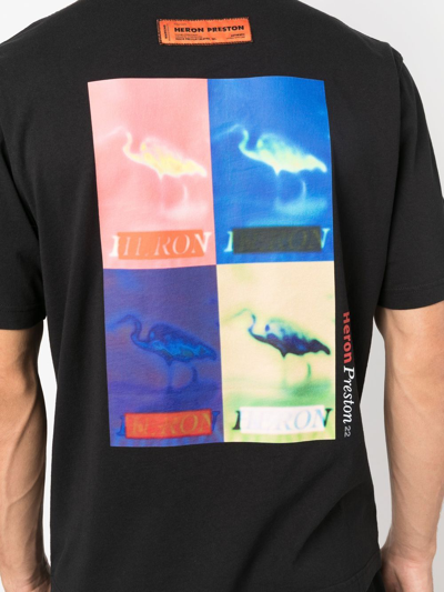 Shop Heron Preston Multi Censored Logo Print T-shirt In 黑色