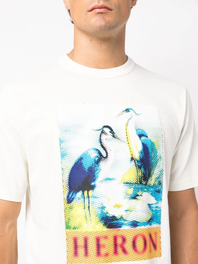 Shop Heron Preston Bird Logo-print T-shirt In 白色
