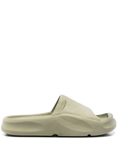 Heron Preston Eco Moulded Sliders Khaki In 绿色