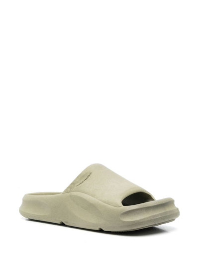 Heron Preston Eco Moulded Sliders Khaki In 绿色