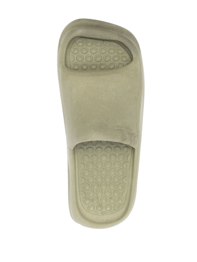 Heron Preston Eco Moulded Sliders Khaki In 绿色